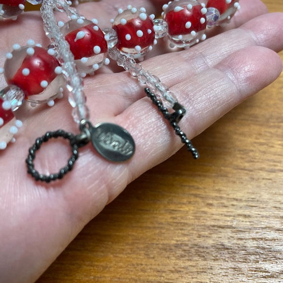 Hand Made Lamp Work Bead Necklace/Earrings - Picture 6 of 9